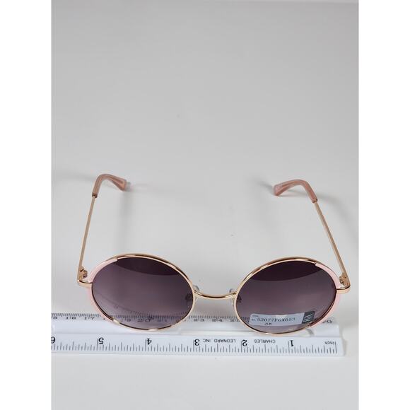 FGX by Foster Grant Gold & Pink Full Round Metal Frame Sunglasses 52077FGX653 - Picture 10 of 11